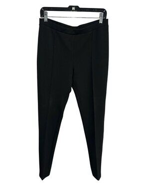Thyme and Honey Black Slim Fit Elastic Waist Stretch Pants SZ XL Minimalist Goth